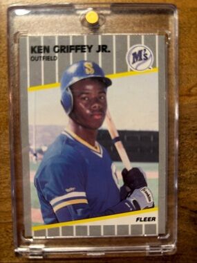 Ken Griffey Jr. Baseball Card with Protective Case - Clear